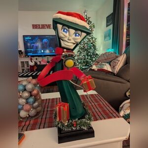 Frank E. Post Telco Signing Lamppost Vintage Christmas Decoration